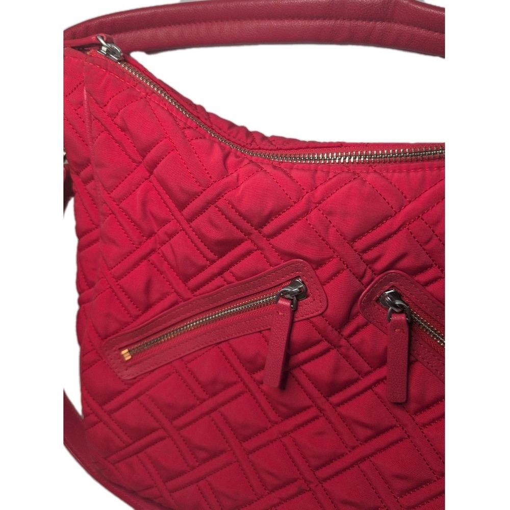 Vera Bradley Vivian Shoulder Crossbody Hobo Bag in "Canyon Sunset" Red Pattern‎